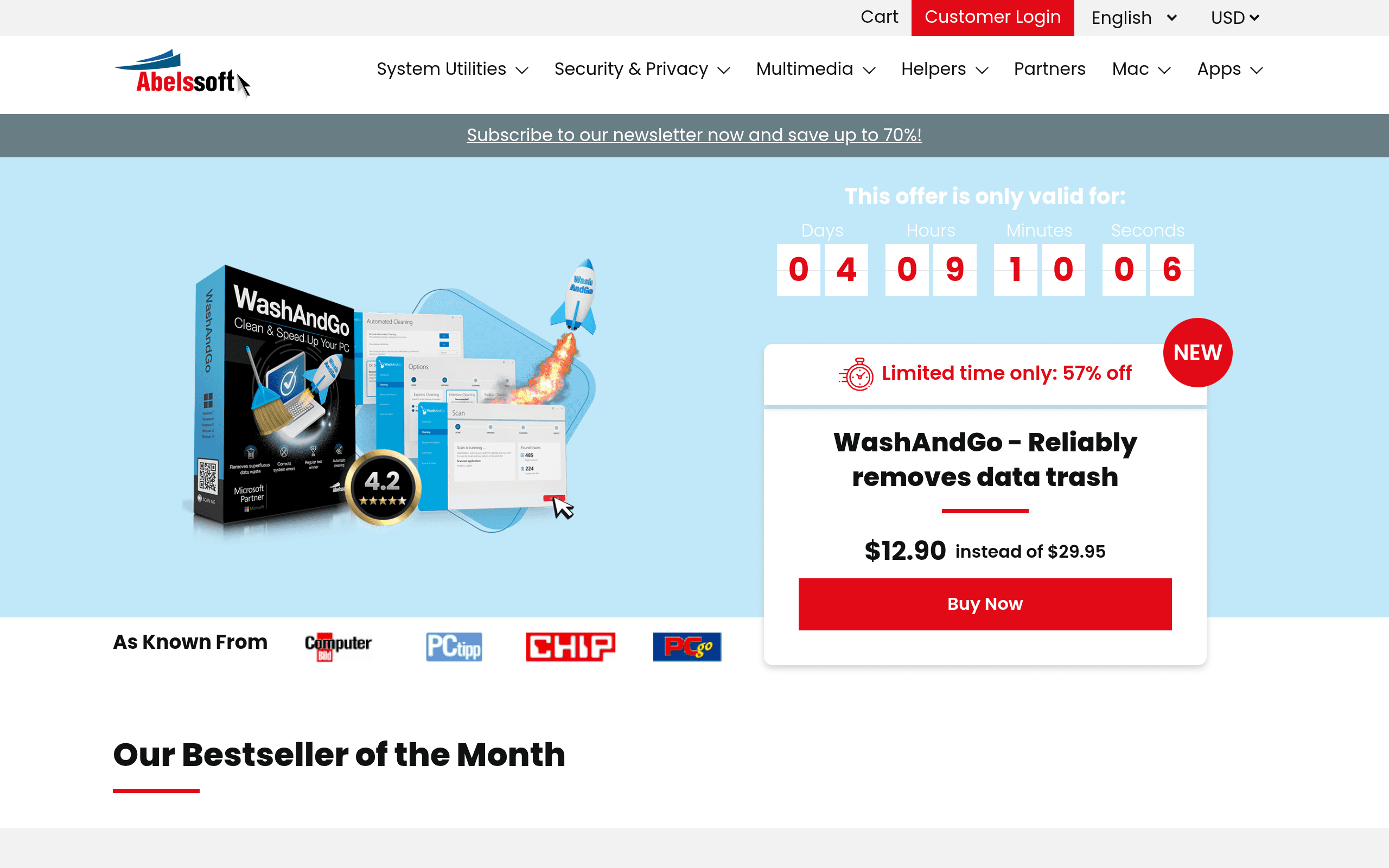 Screenshot of Abelssoft Int