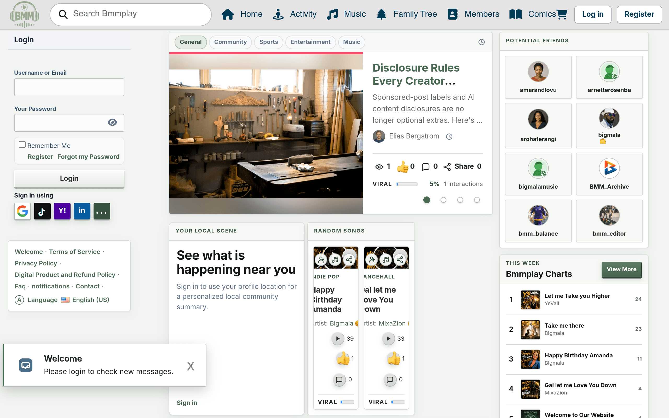 Screenshot of BMMPlay