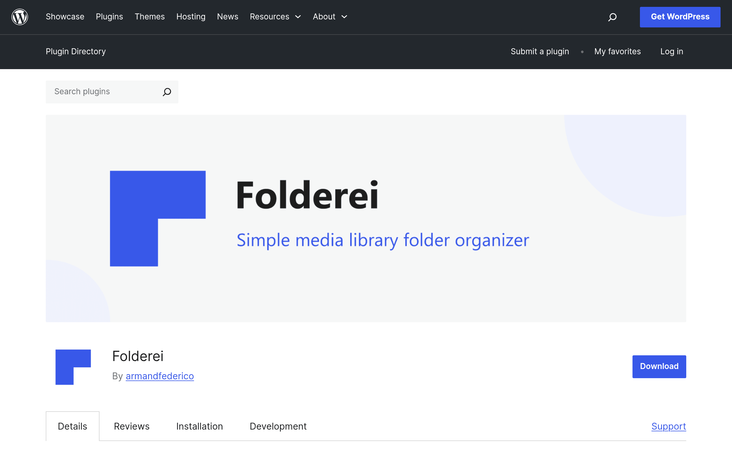 Screenshot of Folderei