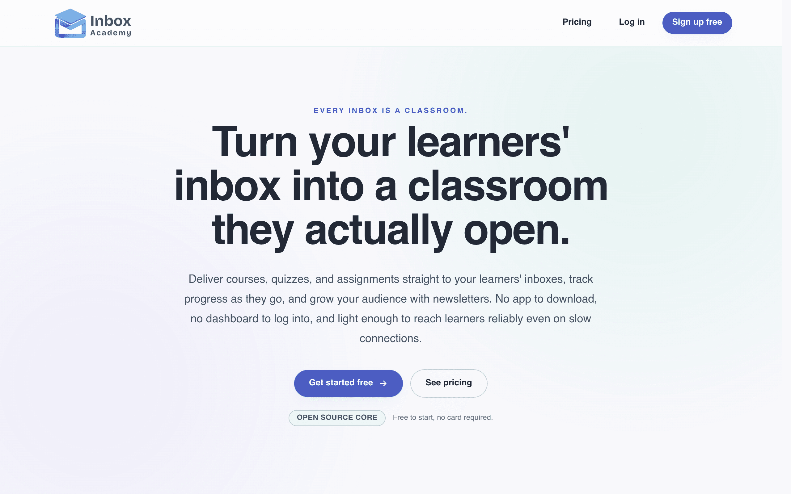 Screenshot of Inbox Academy