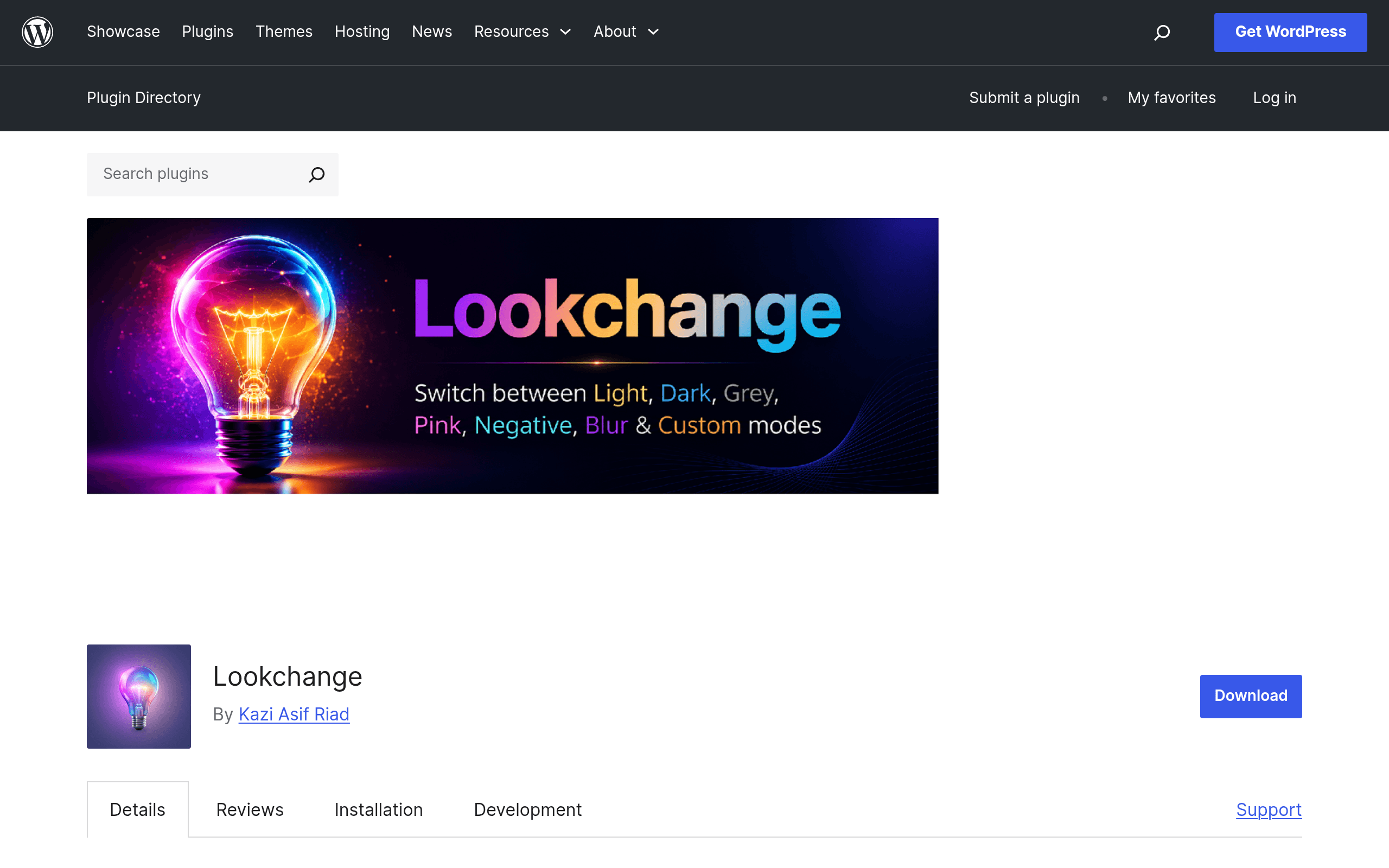 Screenshot of Lookchange