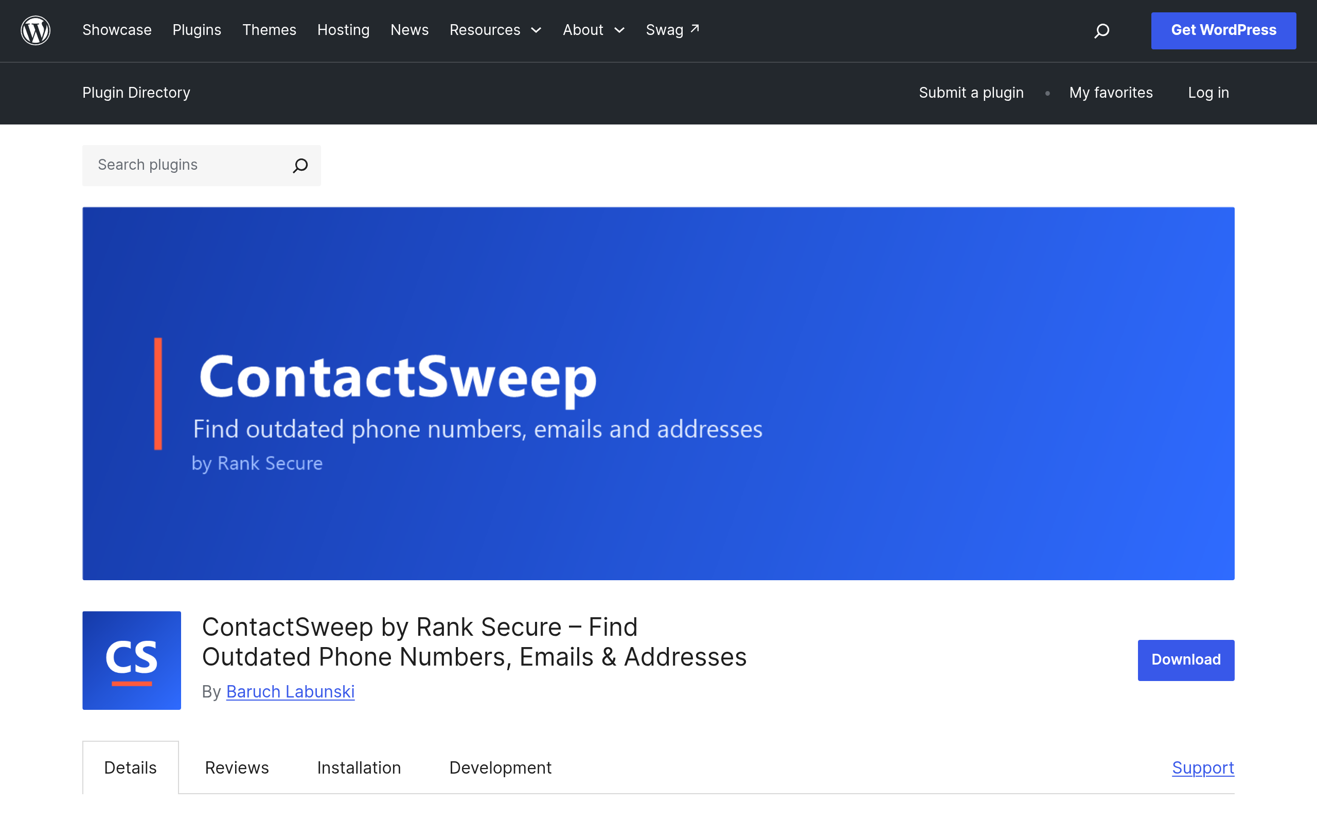 Screenshot of ContactSweep by Rank Secure – Find Outdated Phone Numbers, Emails & Addresses