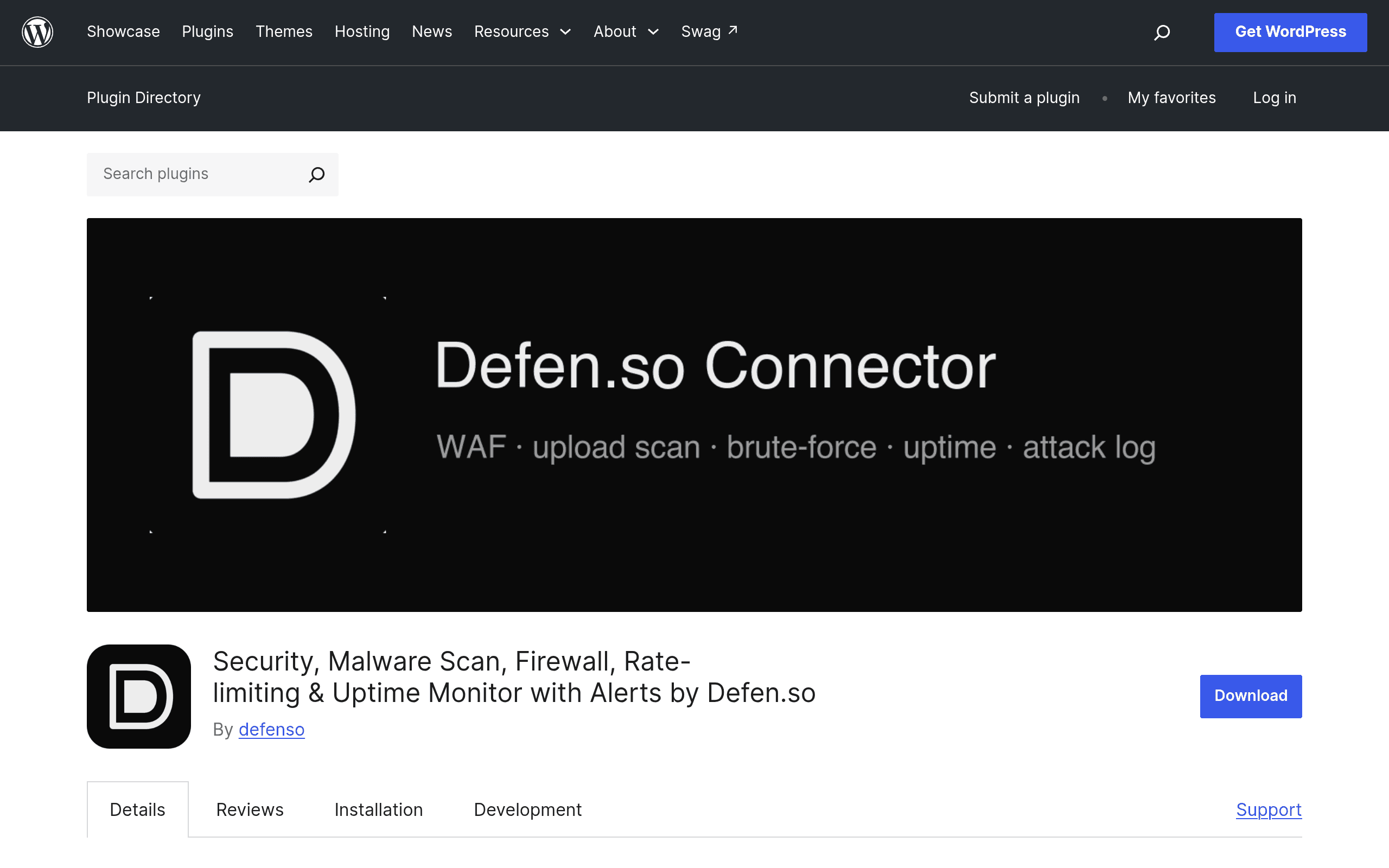 Screenshot of Defen.so Connector