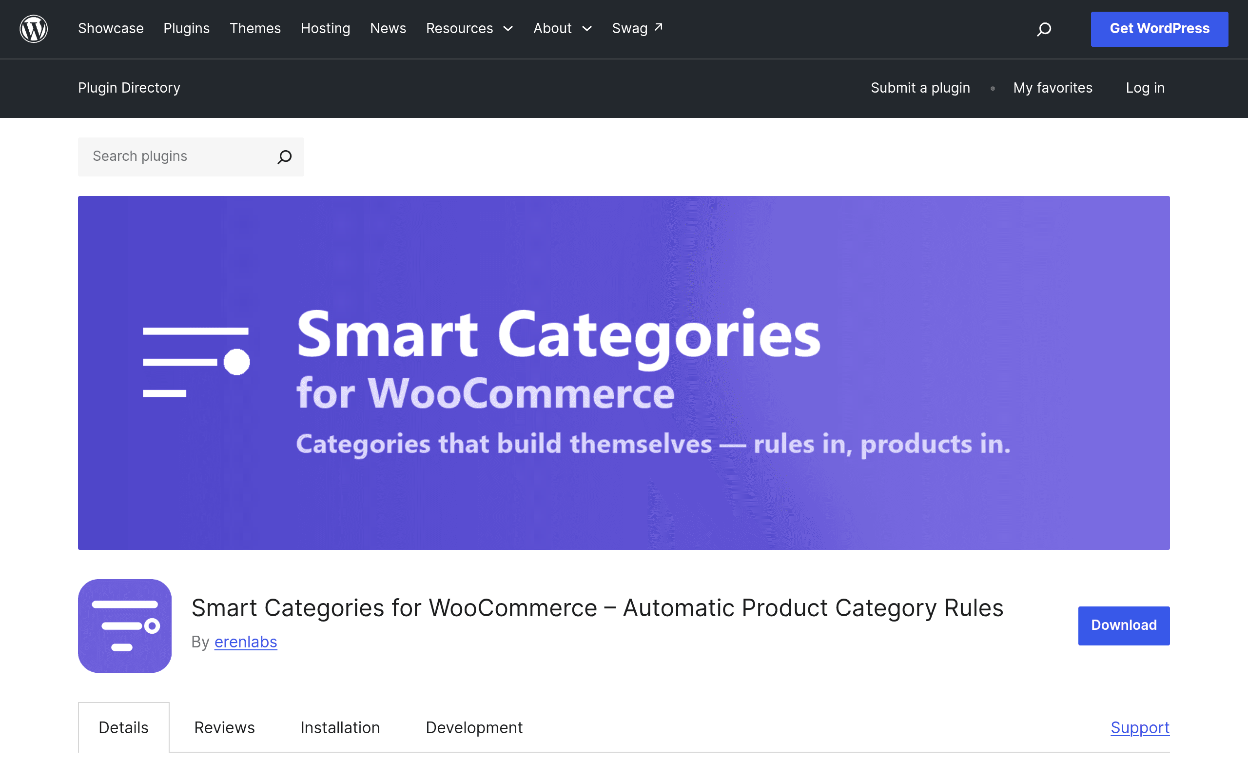 Screenshot of Eren Labs – Smart Categories for WooCommerce