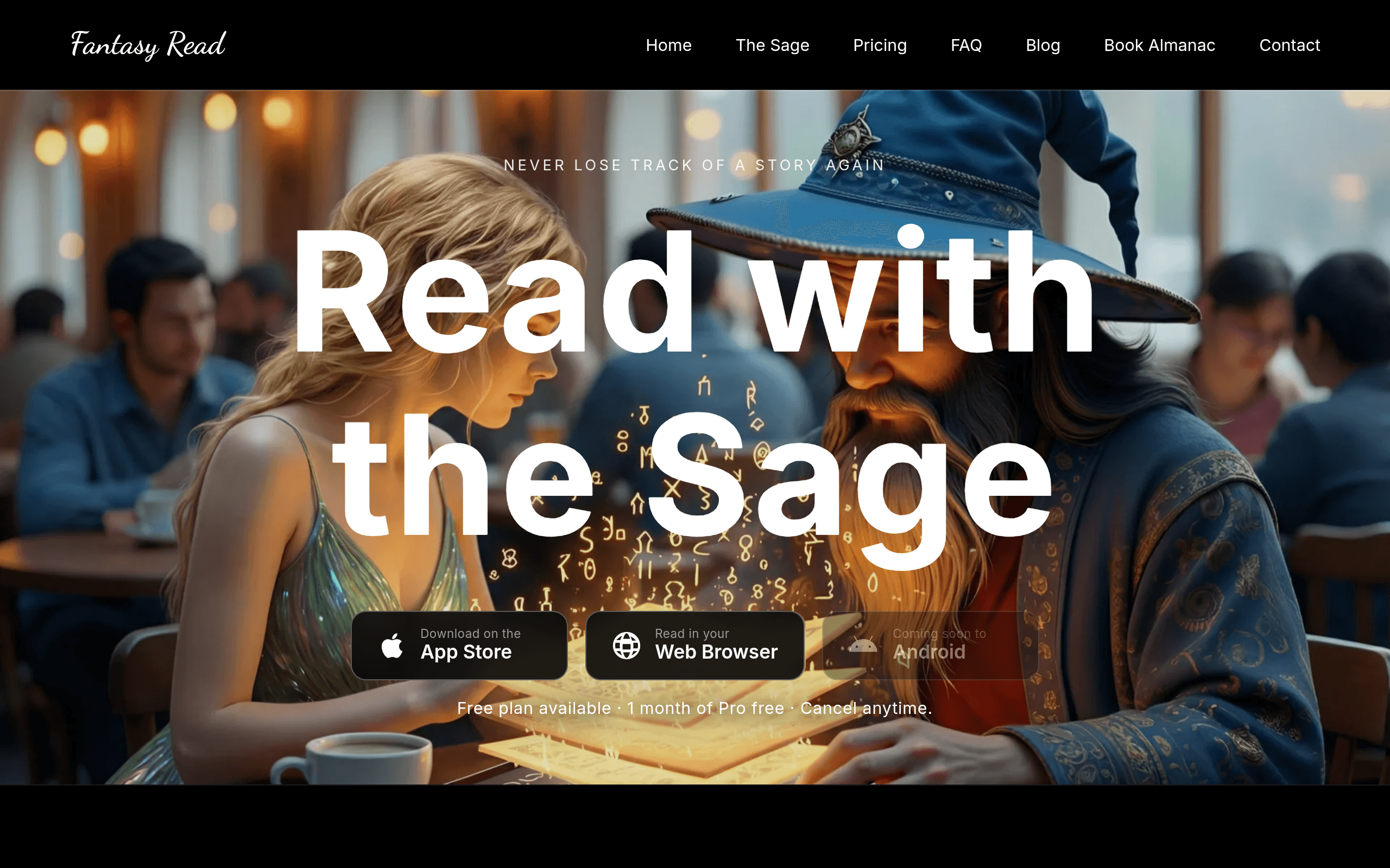 Screenshot of Fantasy Read