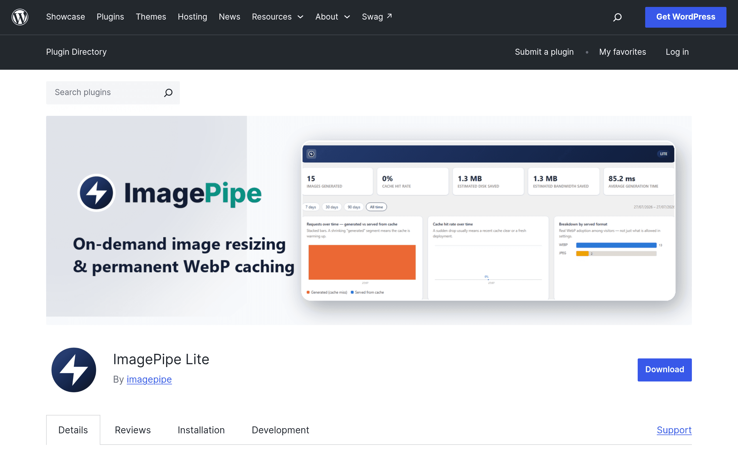 Screenshot of ImagePipe Lite