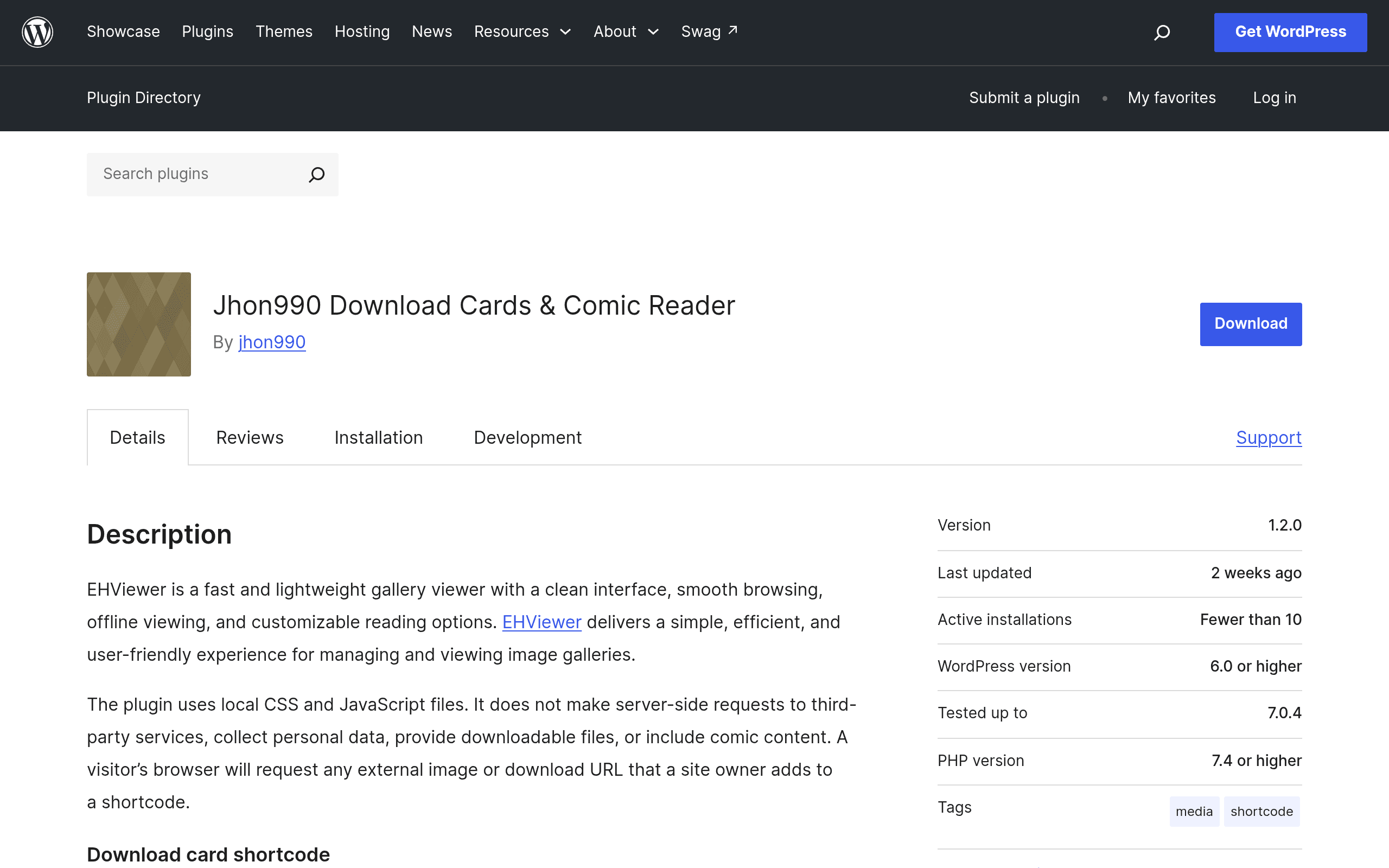 Screenshot of Jhon990 Download Cards & Comic Reader