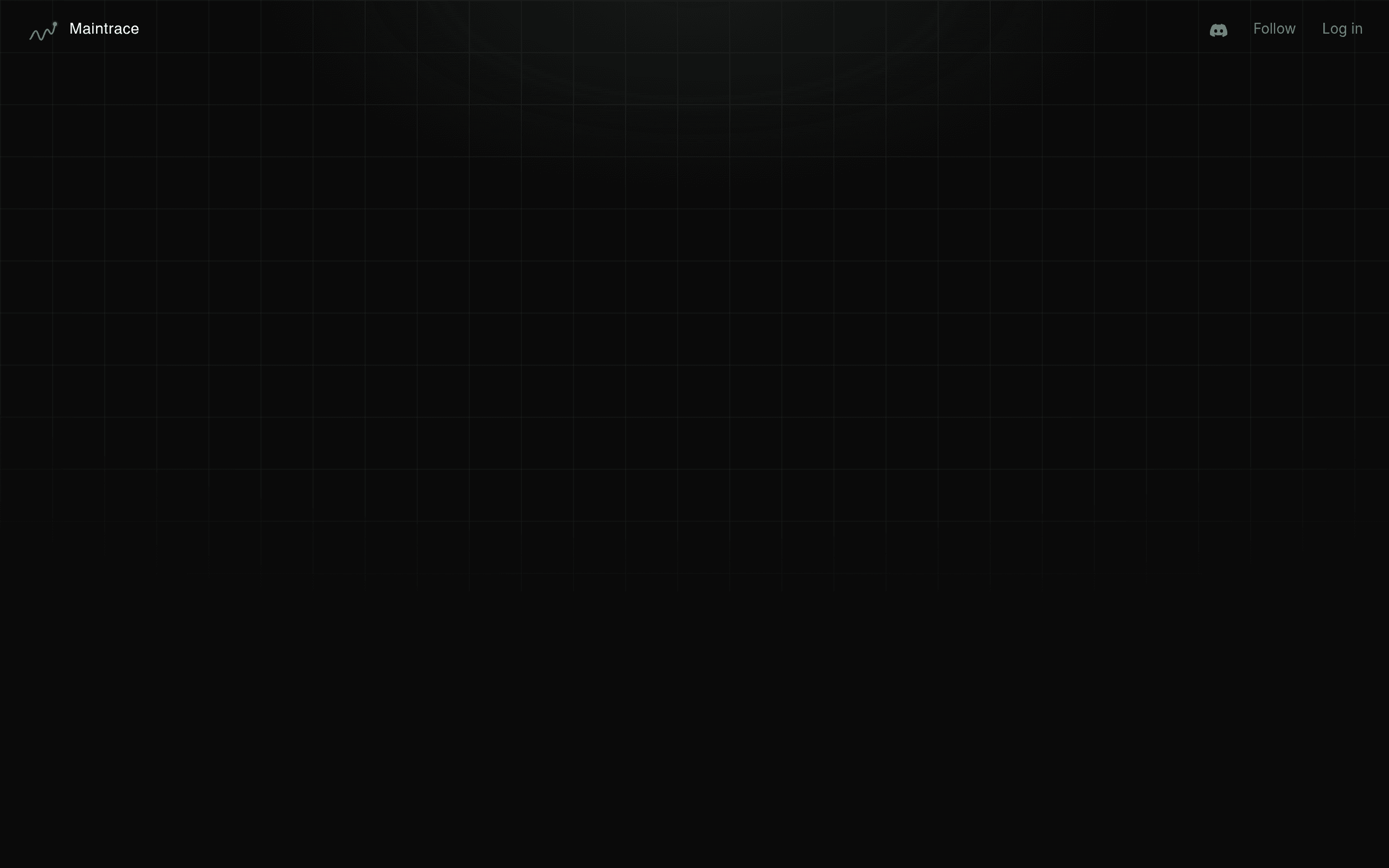 Screenshot of Maintrace