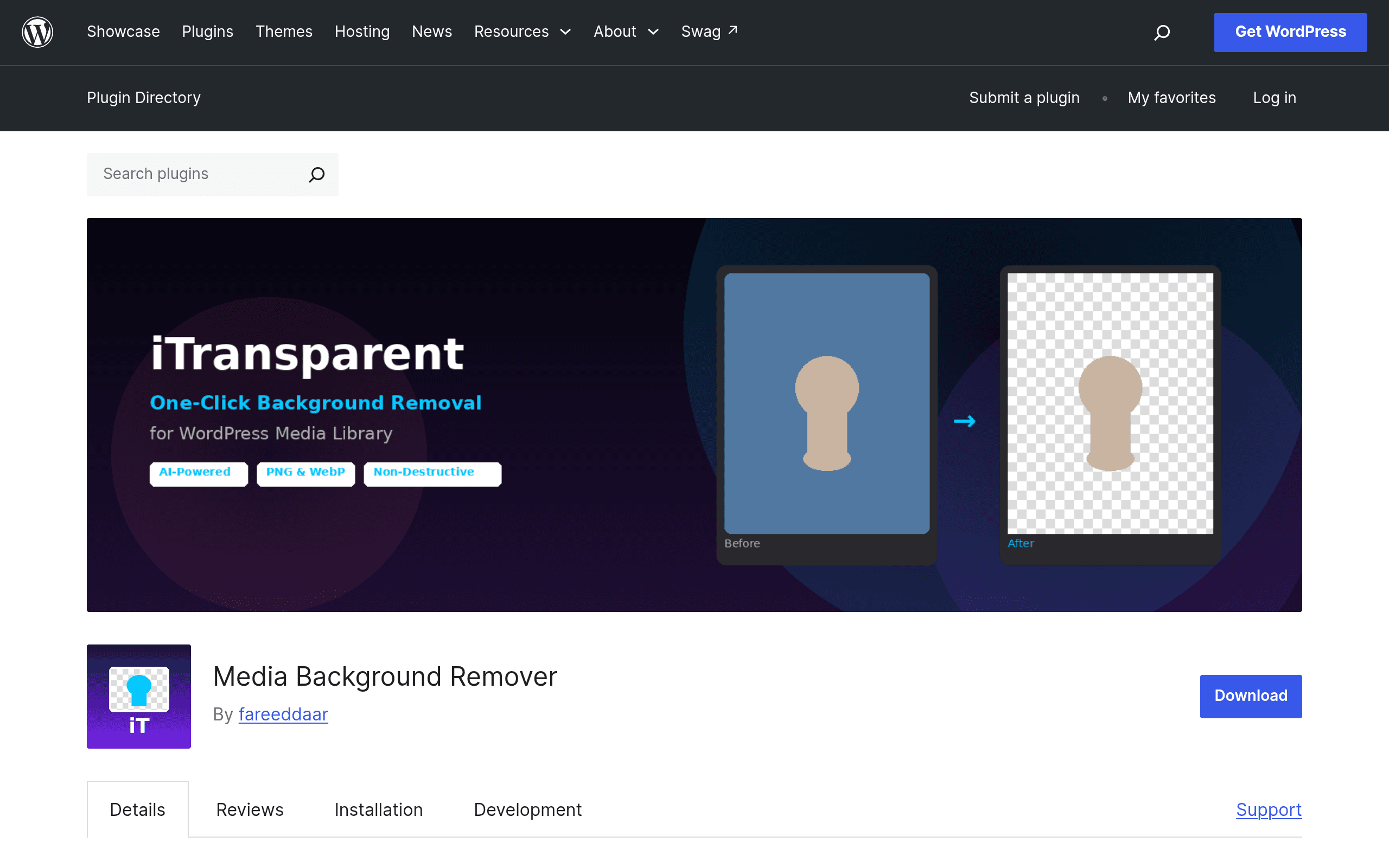 Screenshot of Media Background Remover