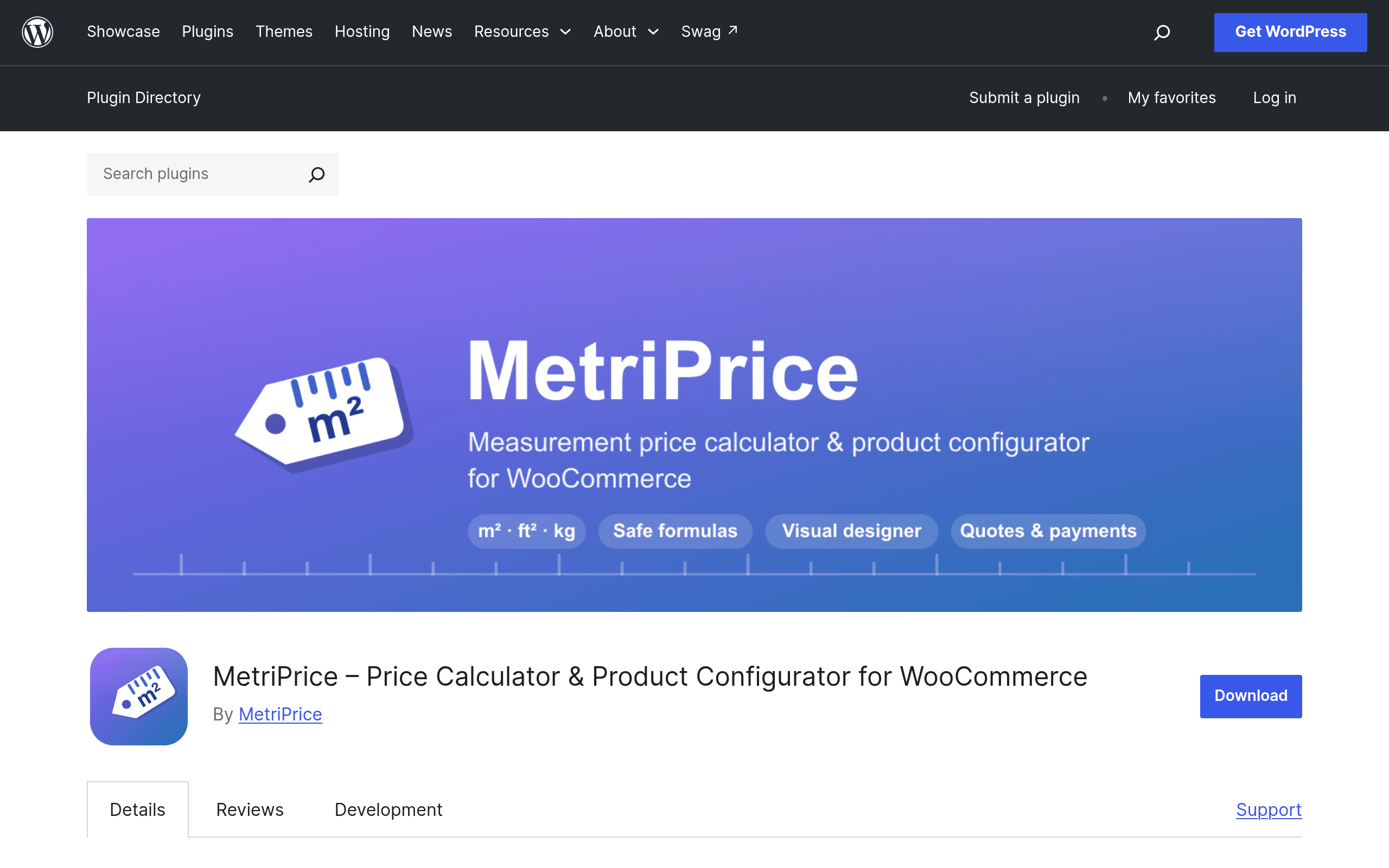 Screenshot of MetriPrice – Measurement Price Calculator & Product Configurator for WooCommerce
