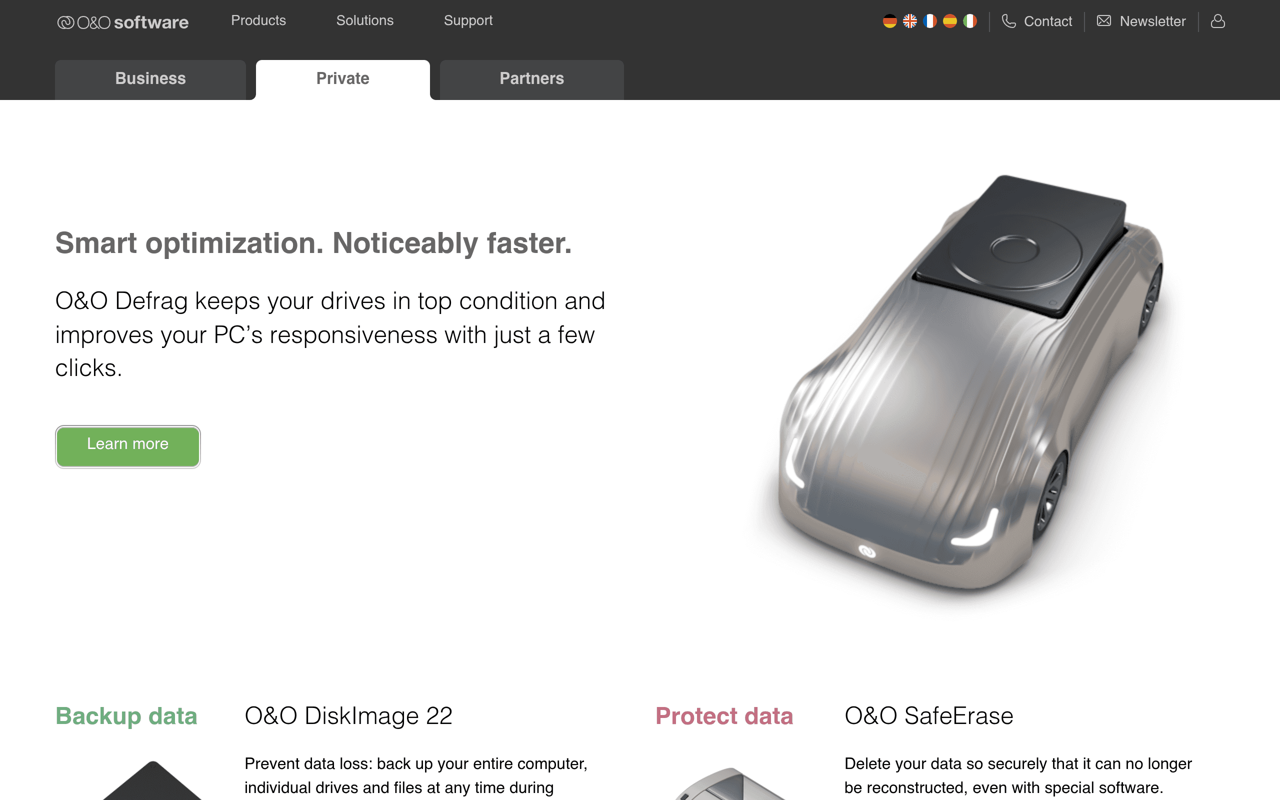Screenshot of O&O Software