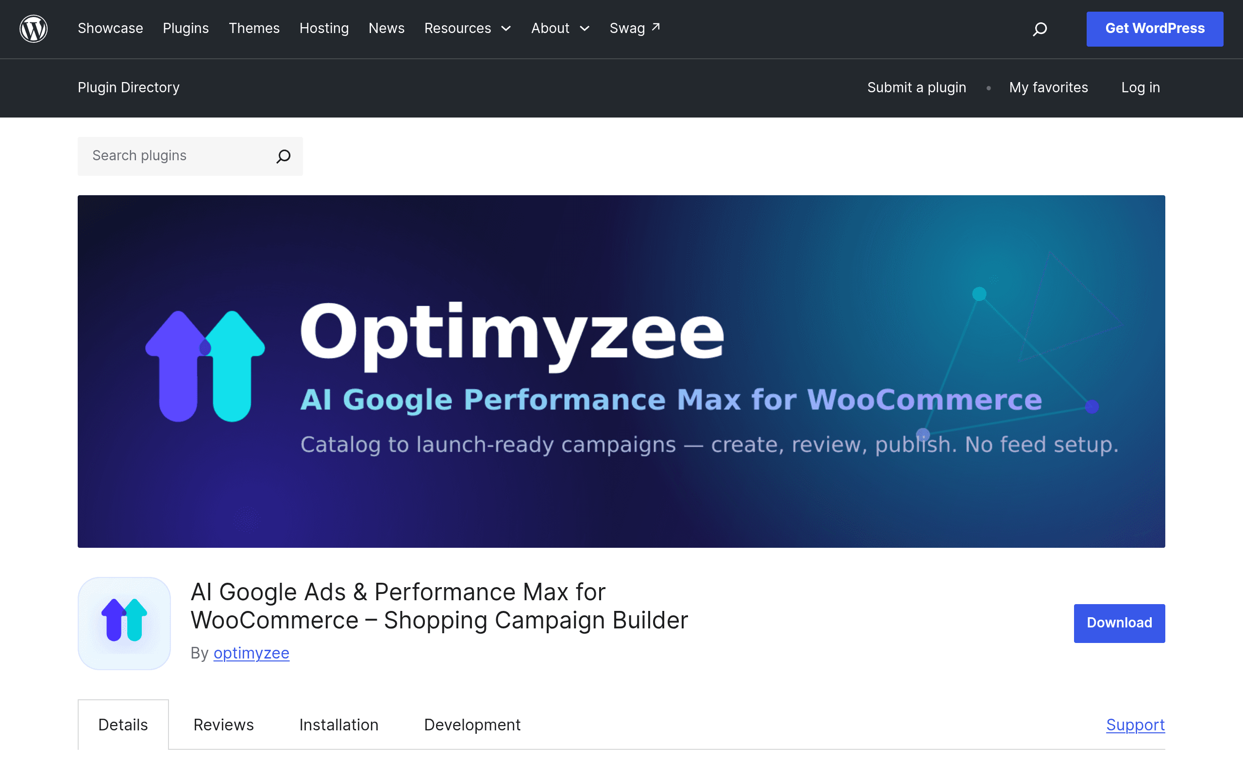 Screenshot of Optimyzee for WooCommerce – AI Google Ads & Performance Max Campaign Builder