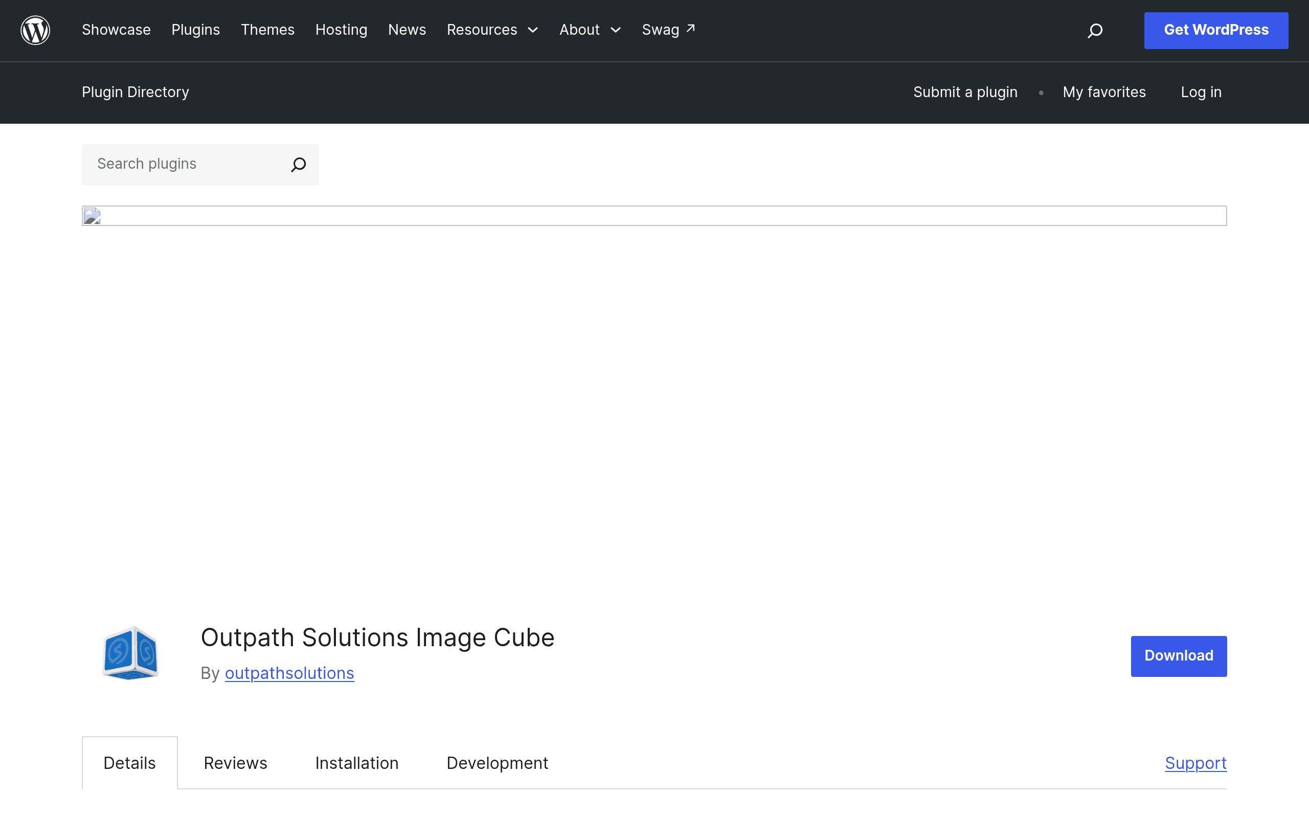 Screenshot of Outpath Solutions Image Cube