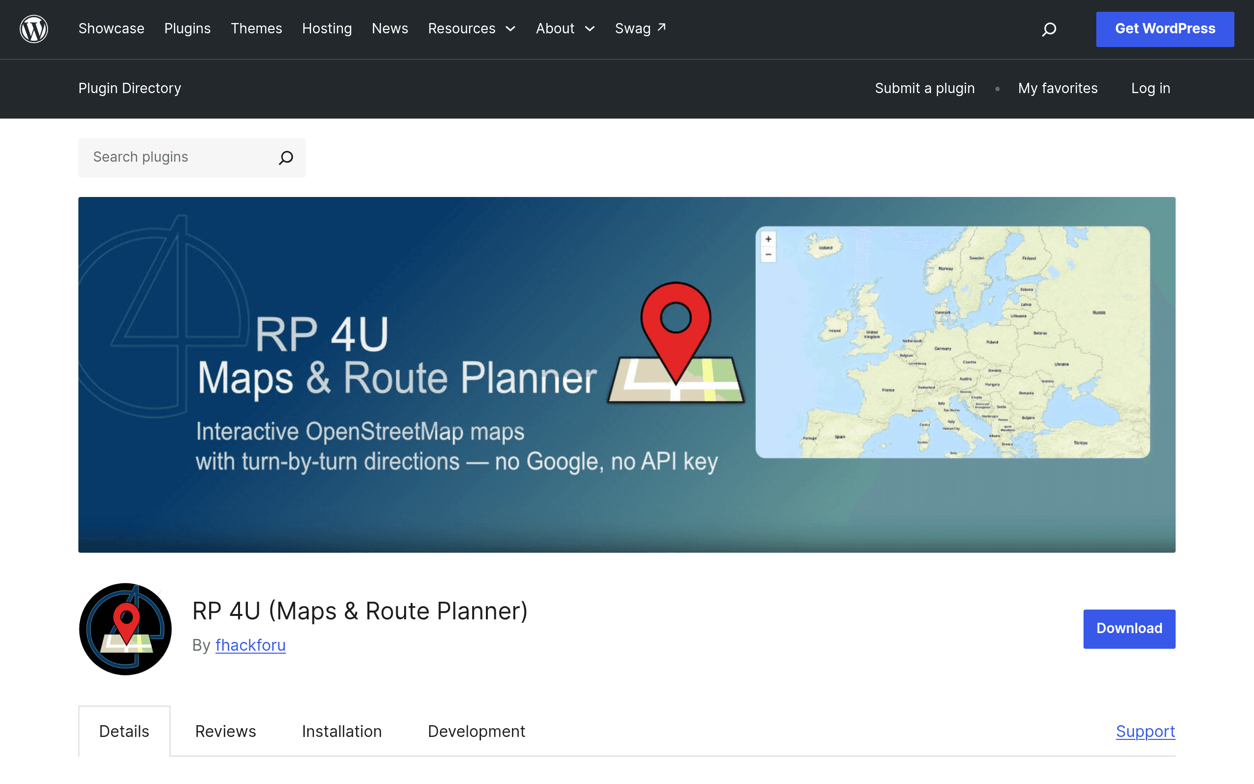 Screenshot of RP 4U (Maps & Route Planner)
