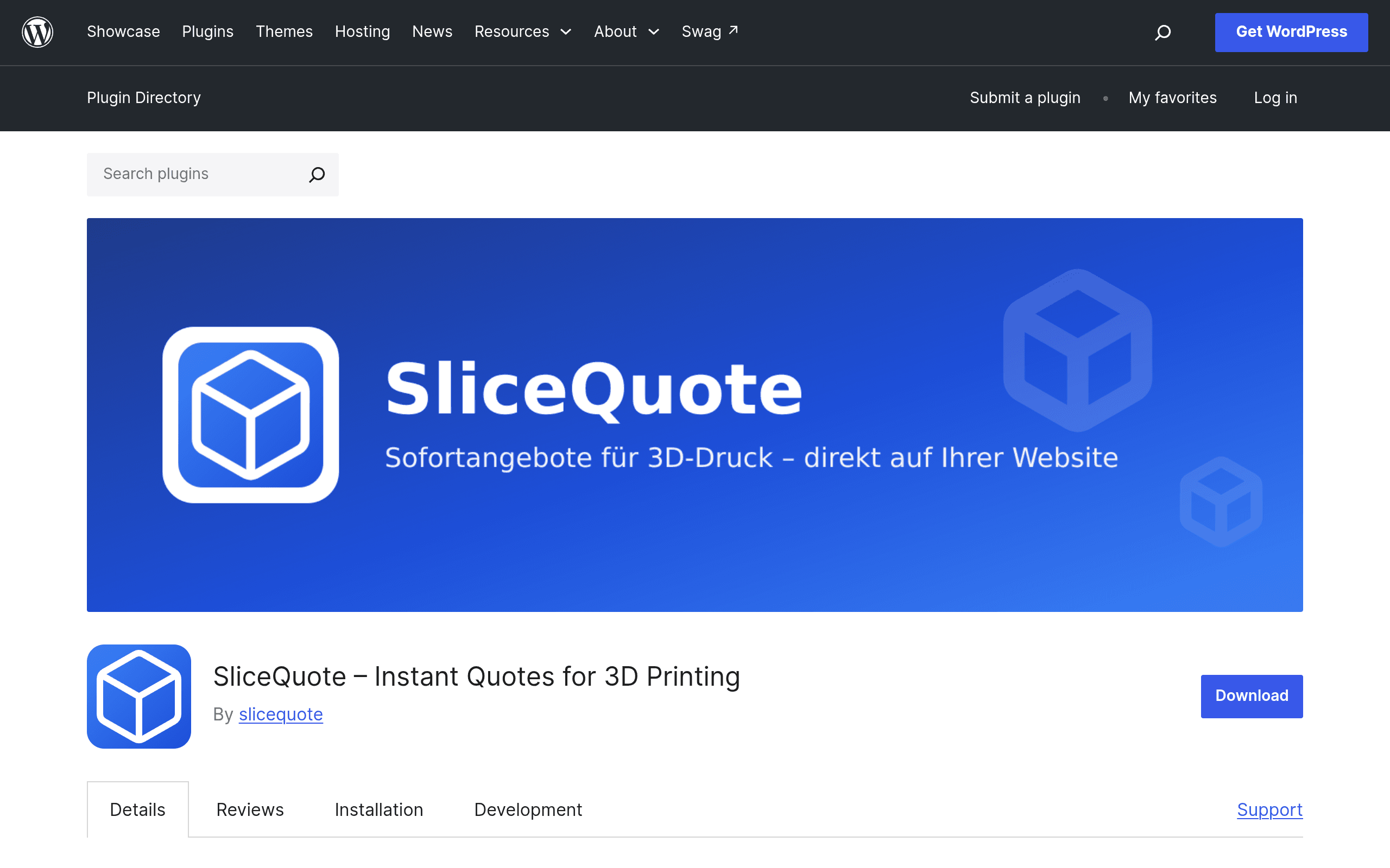 Screenshot of SliceQuote – Instant Quotes for 3D Printing