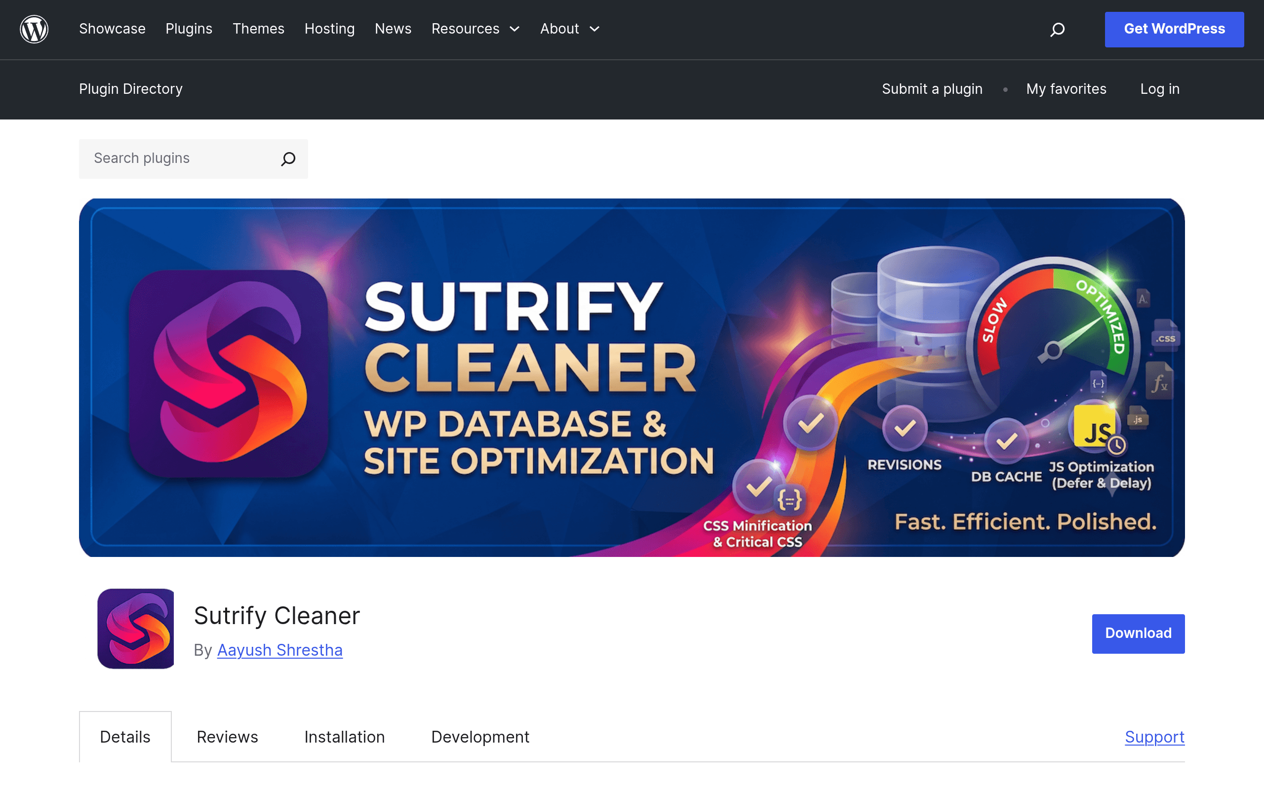 Screenshot of Sutrify Cleaner
