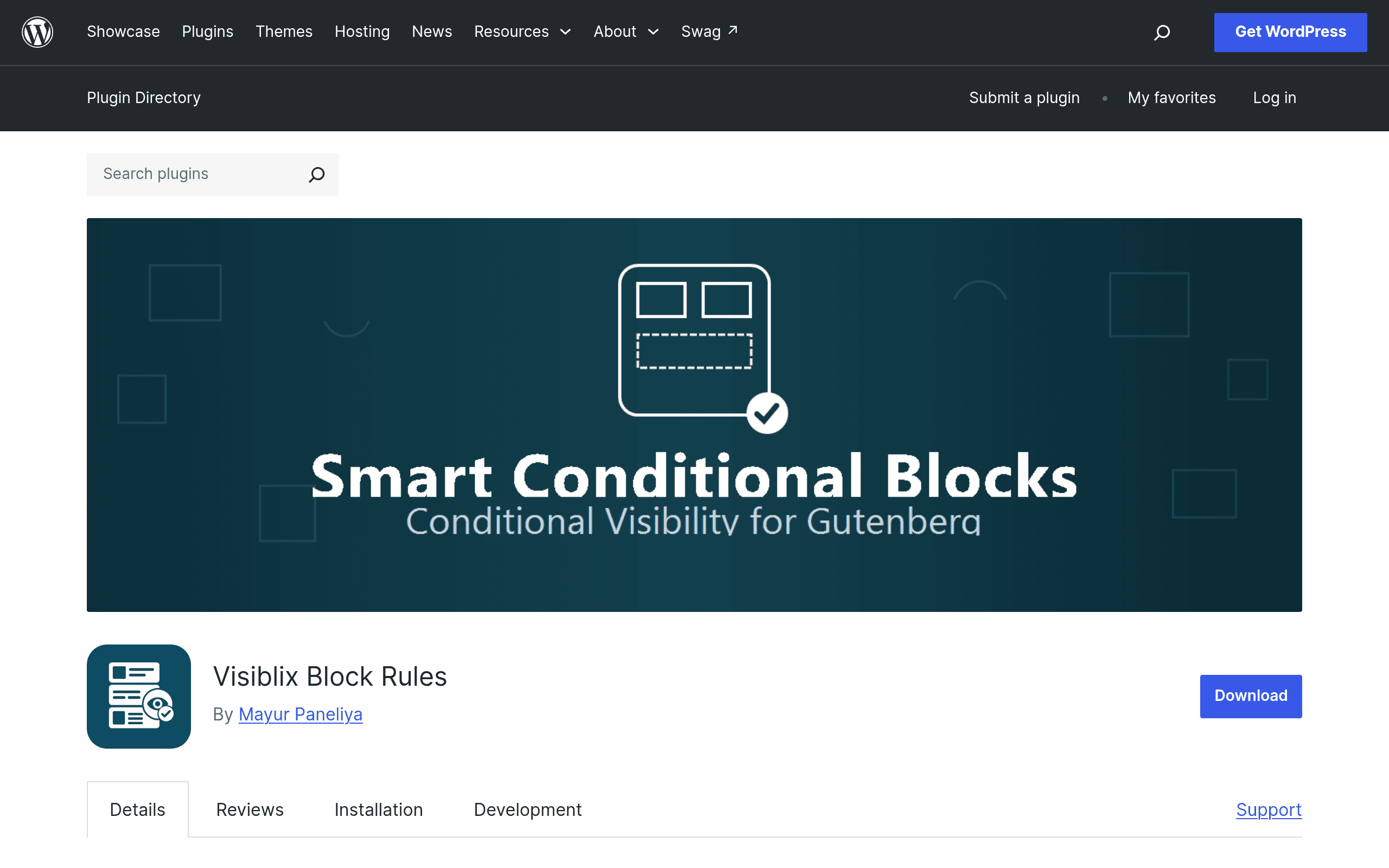 Screenshot of Visiblix Block Rules