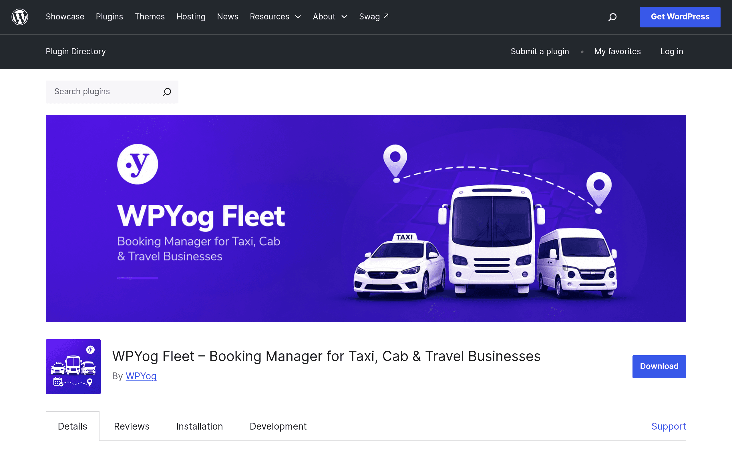 Screenshot of WPYog Fleet – Booking Manager for Taxi, Cab & Travel Businesses